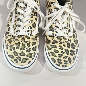 Leopard Print Sneakers with White Laces
